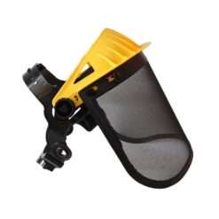 Careta de malla protectora para desbrozadora, vista frontal