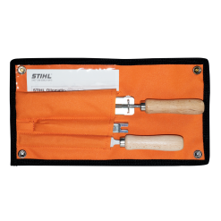 Portalima con lima redonda para afilar cadena de motosierra STIHL .404