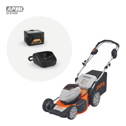 Cortacésped STIHL RMA 510 a batería, vista lateral