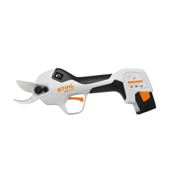 Tijera de poda STIHL ASA 20 en uso, cortando una rama