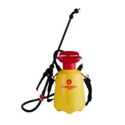 Detalle de la fumigadora manual Royal Condor 7 litros, mostrando la correa ajustable
