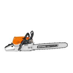 Motosierra STIHL MS 462 vista frontal, ideal para tala profesional
