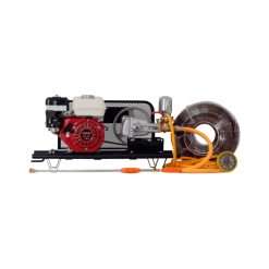 Fumigadora estacionaria Honda 5.5hp Enermax FT-160-ES30, vista frontal completa
